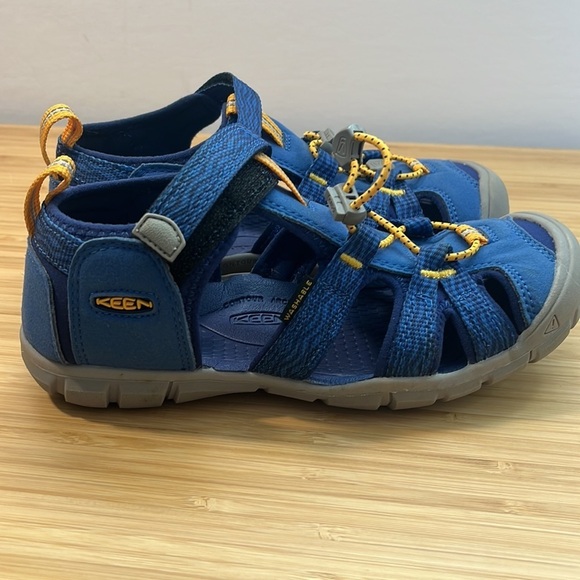 Keen 3Y Big Kid Blue Yellow‎ Shoes - Picture 6 of 11